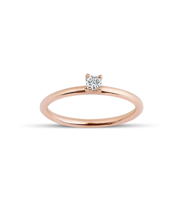 Round Cut Solitaire Diamond Ring