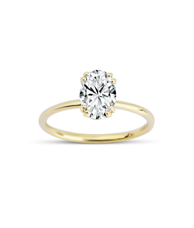 Oval Cut Diamond Solitaire Ring