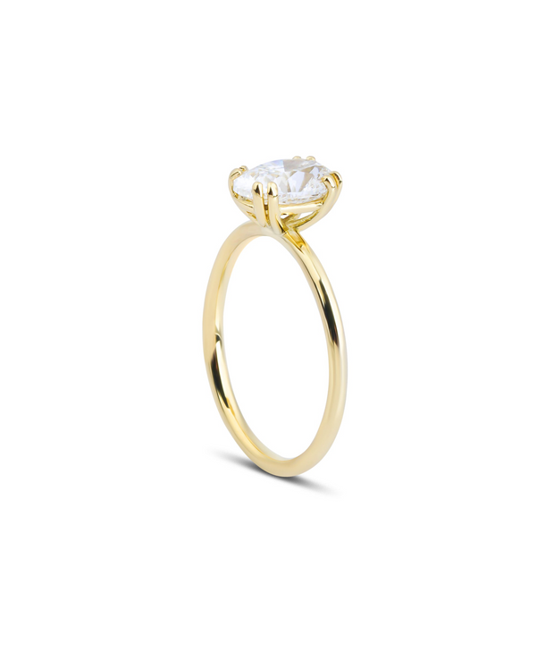 Oval Cut Diamond Solitaire Ring