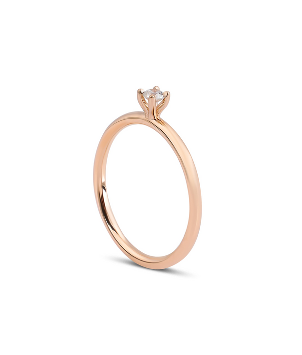 Round Cut Solitaire Diamond Ring